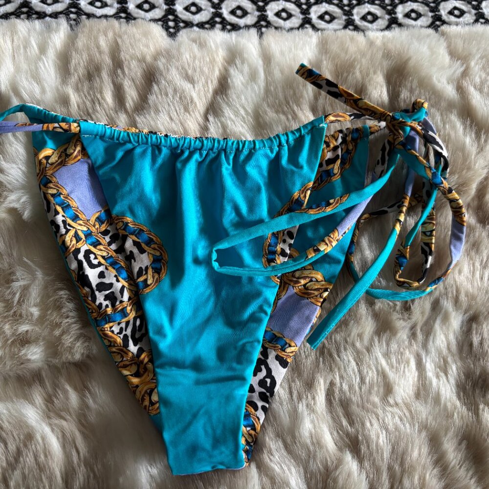 Inamorata Las Olas Bottom in Lavender Leopard Link, Small - Picture 2 of 5